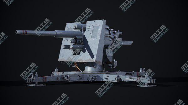 images/goods_img/20210312/3D 88 Flak Cannon Gameready model/4.jpg